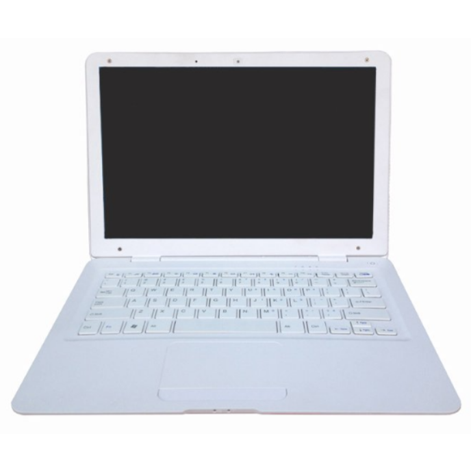 13.3" White Props Laptop – Minimalist Dummy Laptop for Modern Interiors